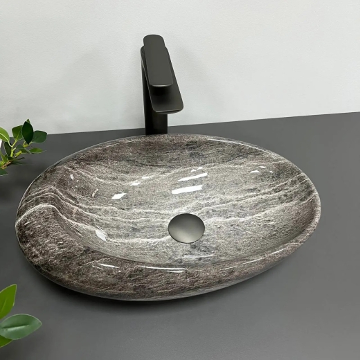 Умивальник накладний VBI Vicenza Dark Stone (VBI-014800) - 3