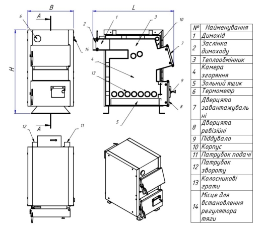 Твердотопливный котел MARTEN Base 12v - 5