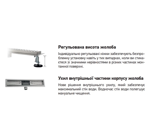 Душовий трап KOER FD20-70x700 (KR3275) - 4