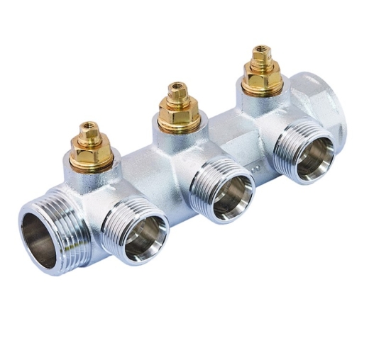 Коллектор вентильный с адаптером KOER KR.1127-3 - 1"x3 - 3/4 WAYS евроконус-плоскость (KR4947) - 2