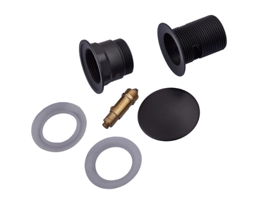 Донный клапан для умывальника с переливом KOER PW-03-05 1 1/4'' Черный (KR3396) - 2