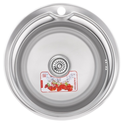 Кухонна мийка ZERIX Z510-06-170E Satin (ZM0614) - 1
