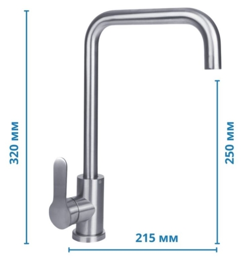 Змішувач для кухні Mixxus DAX-011-G (MI5991) - 2