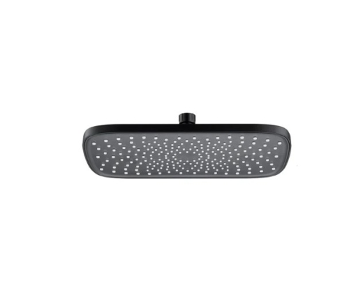 Лійка для душу стельова Mixxus SH-18-OH Black 300x200 мм (LE2791) - 1