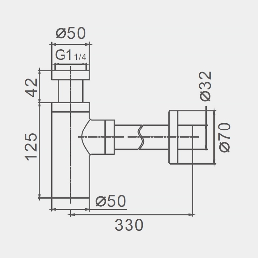 Сифон для раковины FRAP F82-9 - 2
