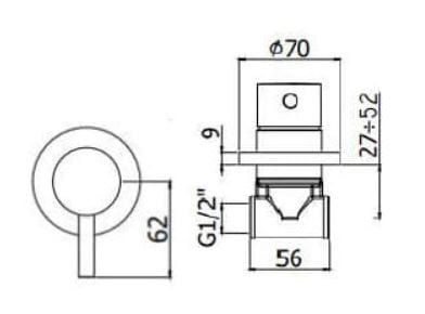Комплект смесителей для ванны Paffoni, хром (KITLIG010BCR) - 2