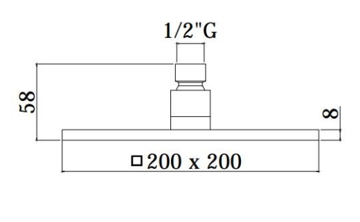 Верхний душ Paffoni Syncro (ZSOF075CR) - 2