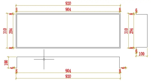 Полка в ванную встроенная Nett YW-92, горизонтальная, белая (NET0121220) - 5