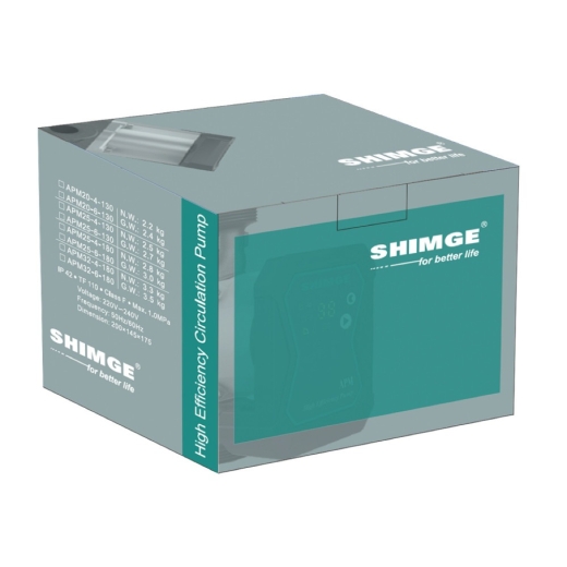 Циркуляційний насос SHIMGE Qmax 3м³, 3/4", кабель зі штепселем (APM 20-6-130) - 4