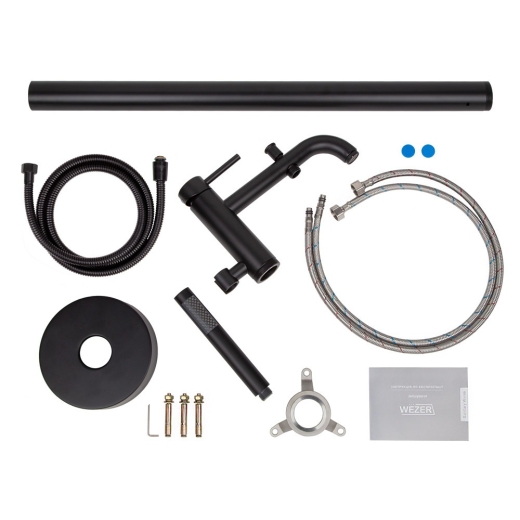 Смеситель для ванны WEZER EKO19A-01-BLACK - 3