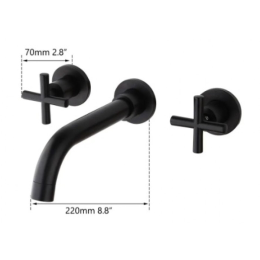Змішувач для умивальника WEZER VAL10-10-BLACK - 3
