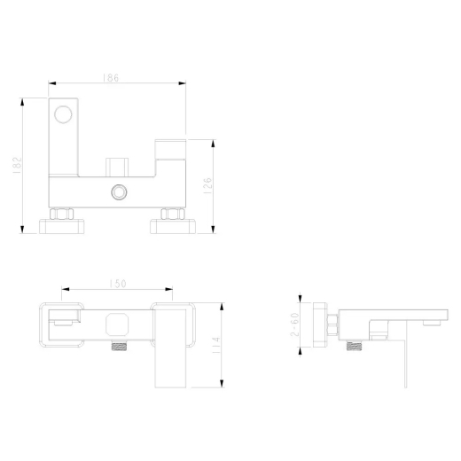 Смеситель для ванны Wezer PRO3B-02 - 2