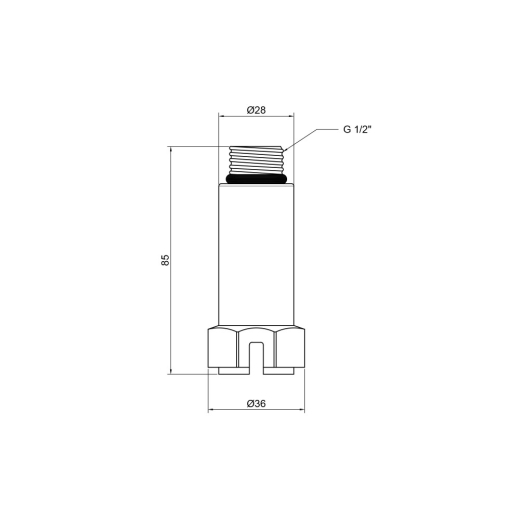 Заглушка пробка довга Thermo Alliance PPR 1/2 (DSD201) - 3