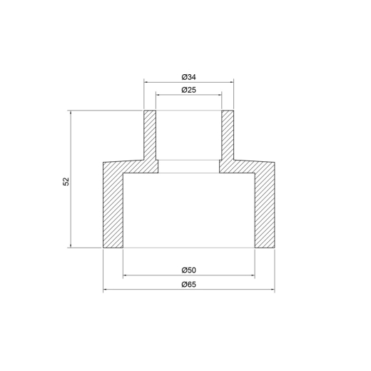 Муфта перехідна Thermo Alliance 50*25 (DSB108) - 3