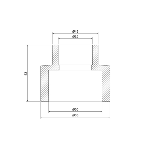 Муфта перехідна Thermo Alliance 50*32 (DSB109) - 3