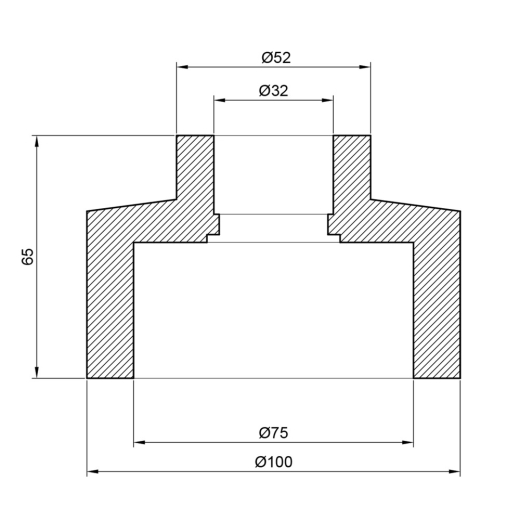 Муфта перехідна Thermo Alliance 75*32 (DSB116) - 3