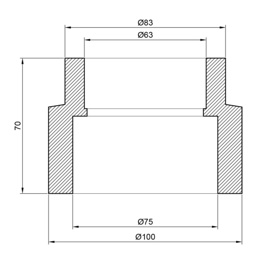 Муфта перехідна Thermo Alliance 75*63 (DSB119) - 2