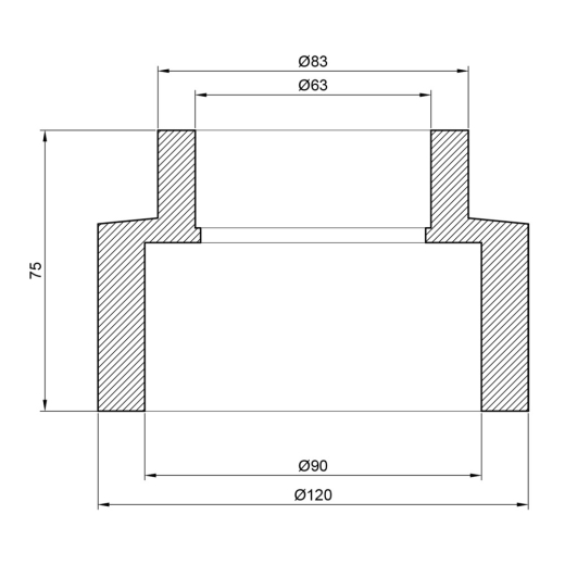 Муфта перехідна Thermo Alliance 90*63 (DSB122) - 3