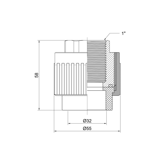 Муфта Thermo Alliance 32*1"в (DSB207) - 3