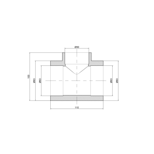Трійник перехідний Thermo Alliance 63*50*63 (DSC115) - 3