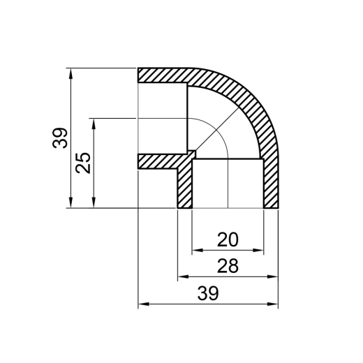 Кутник Thermo Alliance 20*(90) (DSE001) - 3