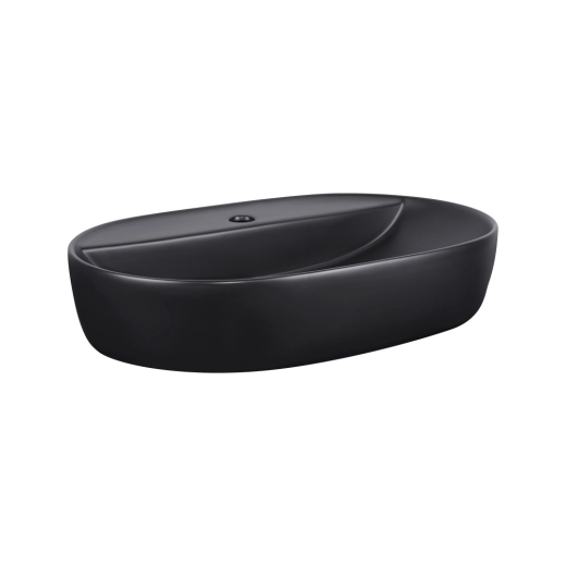 Раковина Qtap Scorpio 610x400x120 мм Matt Black (QT142203MBMBN) - 1