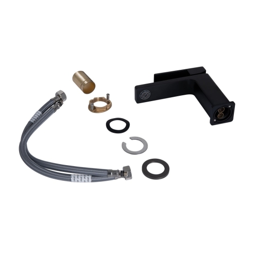 Смеситель для раковины Qtap Gemini Black Matt (QTGEM270BLM45674) - 3