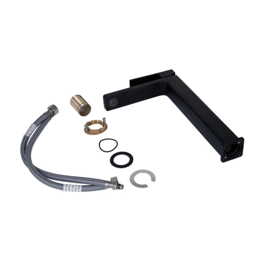 Смеситель для раковины Qtap Gemini Black Matt (QTGEM269BLM45678) - 3