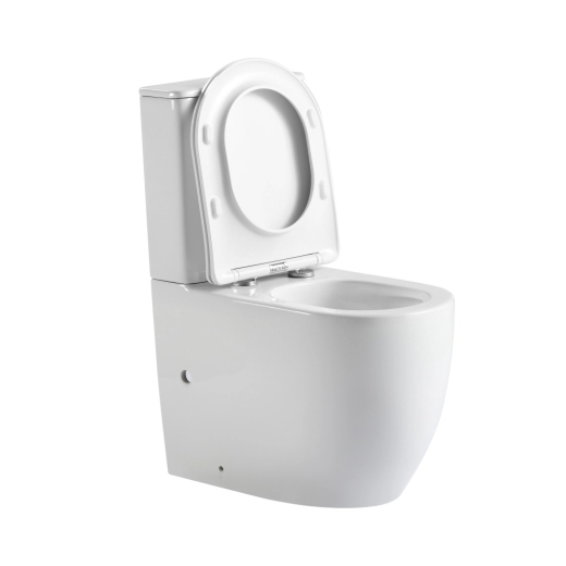 Унітаз для підлоги Qtap Robin New Ultra Quiet, сидіння Slim Duroplast/Soft-close/Quick relase бачок 3/7.15L 660x360x855 мм (QT13226083AW) - 4