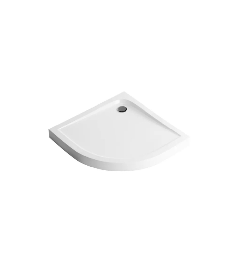 Піддон напівкруглий акриловий Excellent Sense Compact 800х800 см, високий 11 см, білий (BREX.SEN08WHC) - 1