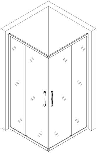 Душовий кут квадратний BRAVO Odra N90TB.Mosaic, без піддону (97949003041928980) - 000028400 - 5