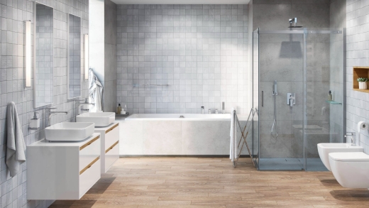 Дзеркало прямокутне 100x50 cm Excellent Kuadro біле (DOEX.KU100.050.WH) - 3