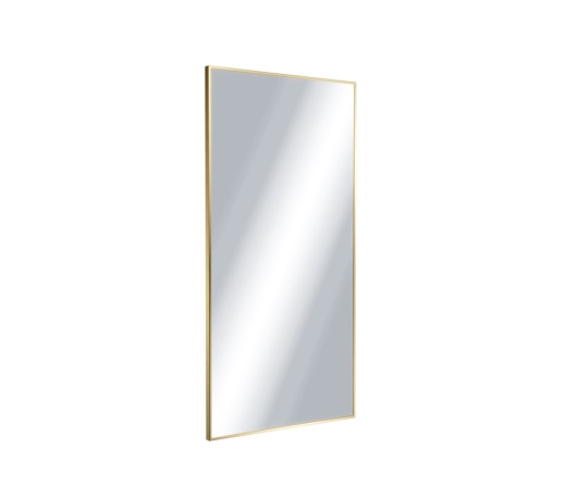 Дзеркало прямокутне 100x50 cm Excellent Kuadro матове золото (DOEX.KU100.050.GB) - 1