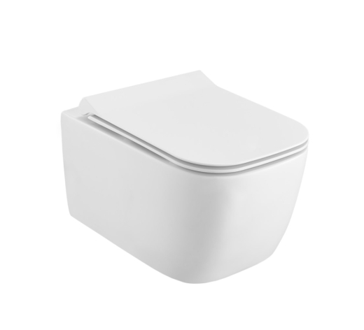 Унитаз подвесной безободка 49х34 см Excellent Doto S с сиденьем Soft Close (CEEX.1609.495.WH) - 1