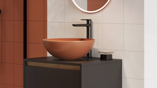 Раковина Excellent Luqa 40 см, terracotta matt (CEAC.6401.400.TEM) - 3