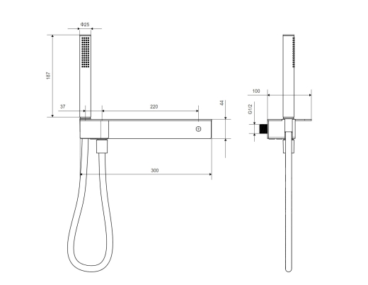 Комплект душевой Excellent Fix-Fitem Clif (AREX.SS.040CR) - 3