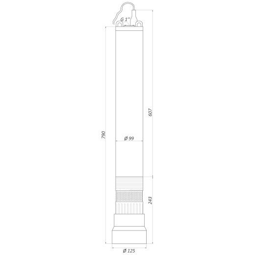 Насос колодезный OPTIMA OP 5,1 - 40/5 Auto 0,37 кВт, P max=0,45 кВт (9694900304195127) - 000020507 - 5