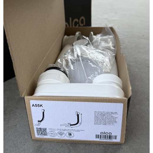 Сифон для ванни Alcaplast автомат 57 см, хром (A55K) - 3