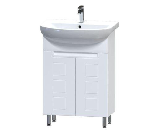 Тумба для підлоги Aquarius Симфонія з умивальником Артеко 60, білий (AQUARIUS06111) - 1