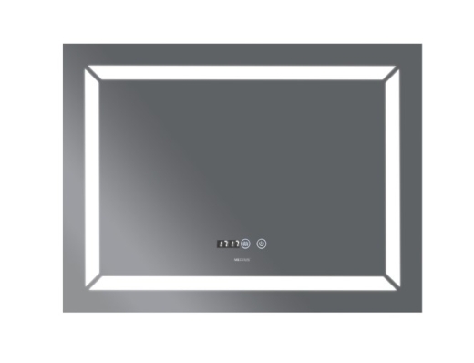 Зеркало MIXXUS Light MR01-70x50 часы, LED-подсветка, антизапотевка (MI6000) - 2