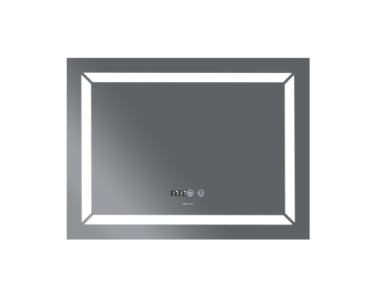 Зеркало MIXXUS Light MR01-80x60 часы, LED-подсветка, антизапотевка (MI5998) - 2
