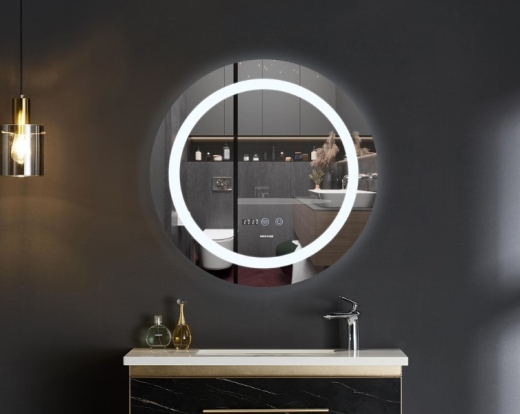 Дзеркало MIXXUS Plain MC02-60 годинник, LED-підсвічування, антизапотівання (MI6012) - 3