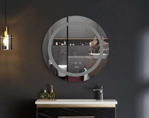 Дзеркало MIXXUS Plain MC02-60 годинник, LED-підсвічування, антизапотівання (MI6012) - 4