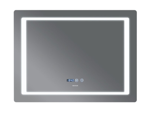 Дзеркало MIXXUS Style MR03-70x50 годинник, LED-підсвічування, антизапотівка (MI6006) - 2