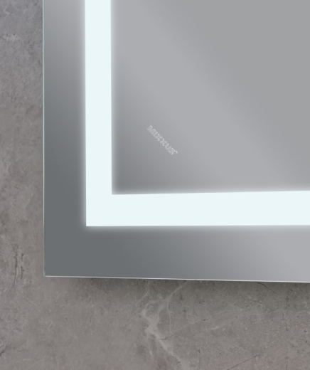 Дзеркало MIXXUS Warm MR02-100x60 годинник, LED-підсвічування, антизапотівка (MI6003) - 6