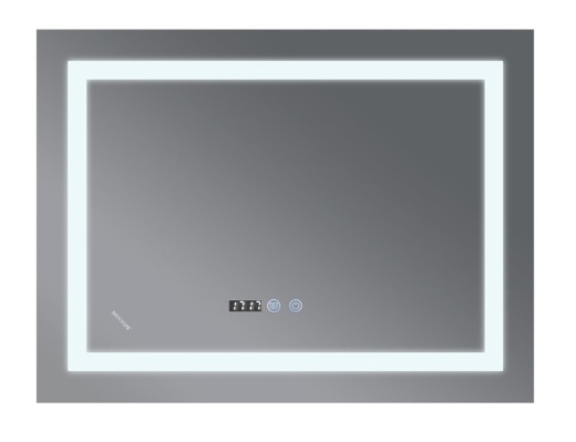 Дзеркало MIXXUS Warm MR02-80x60 годинник, LED-підсвічування, антизапотівання (MI6004) - 2