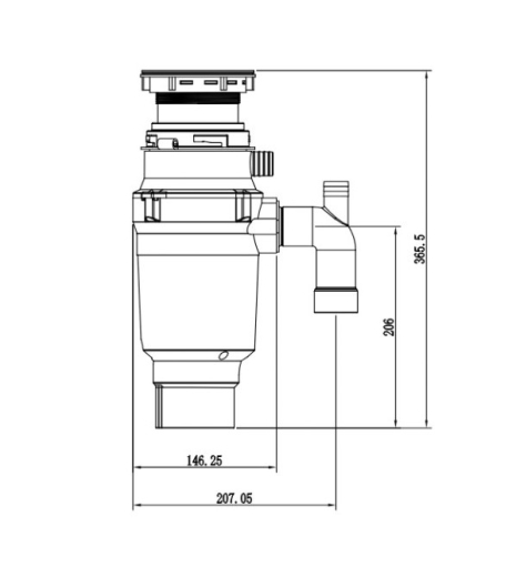 Подрібнювач харчових відходів MIXXUS GD-01-0,5 (MX1568) - 3