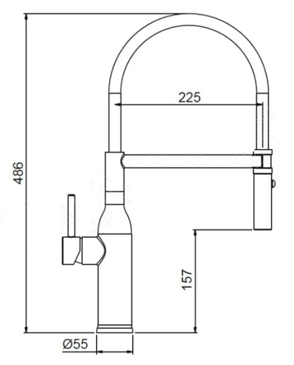 Смеситель для кухни Gappo 1047629 золото (G4098-23) - 7