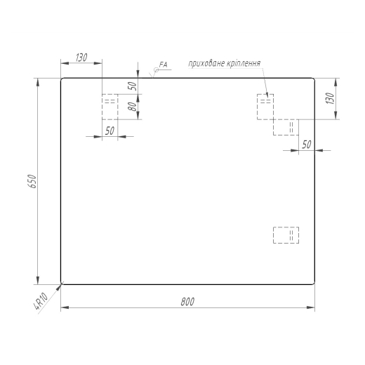 Дзеркало Sanwerk Simpli Minima 80*65 (ZS0000345) - 3
