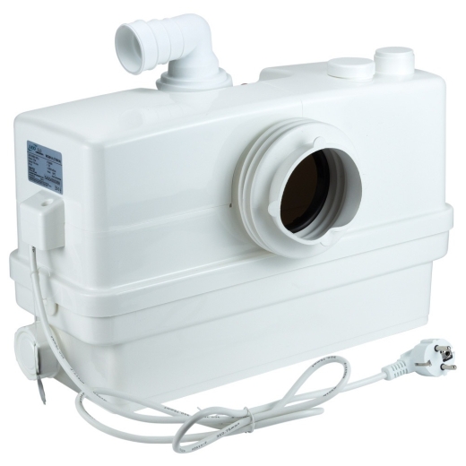 Станция канализационная LEO 3.0 WC601A 0.6кВт Hmax 8.5м Qmax 110л/мин 3 входа + фронтальный вход 90мм (776914) - 1